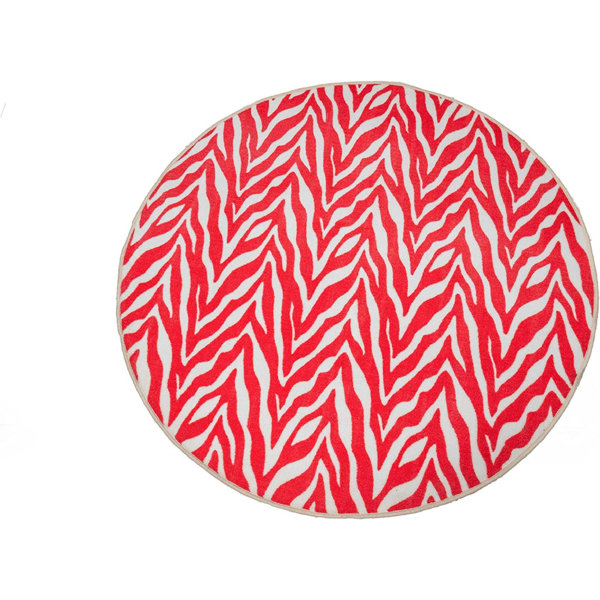 Mercer41 Zebra Print Rug, Animal Print Pattern Rug, For Living Room